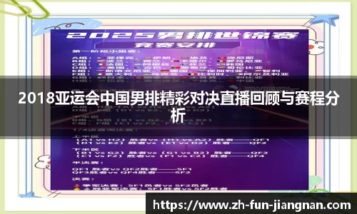 2018亚运会中国男排精彩对决直播回顾与赛程分析